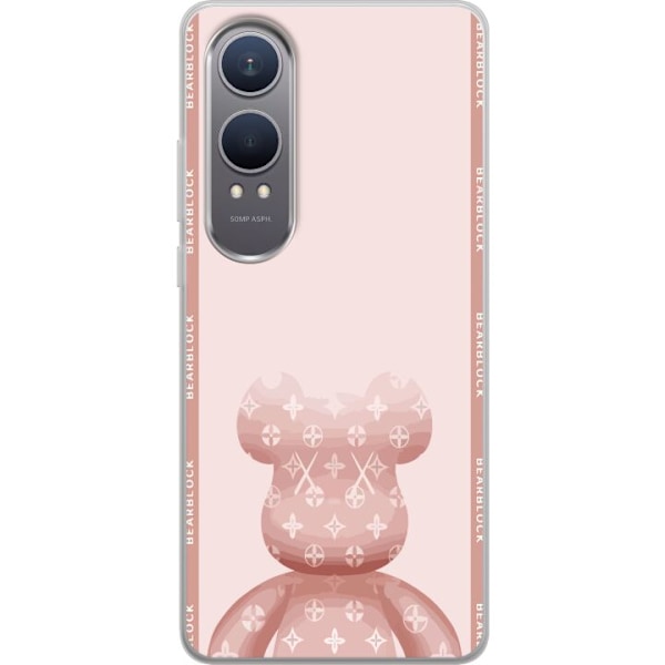 OnePlus Nord CE4 Lite Gennemsigtig cover LV Pink Bjørn