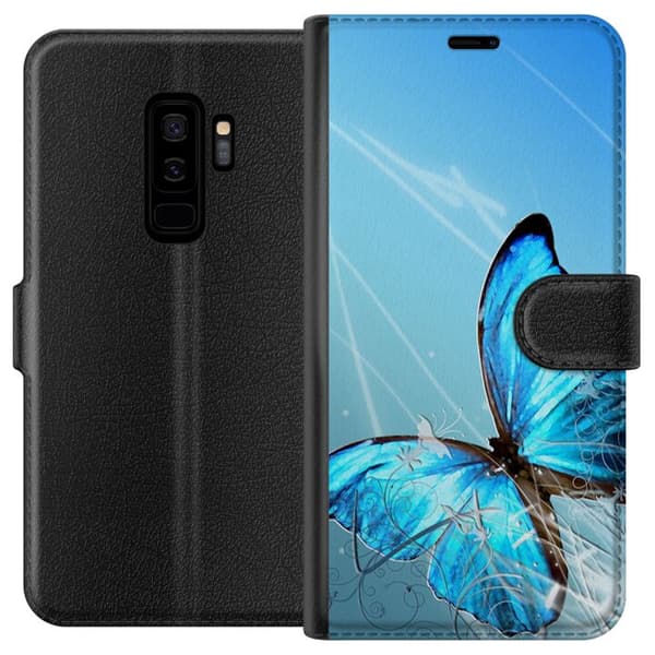 Kompatibel Tegnebogsetui til Samsung Galaxy S9+ Sommerfugl