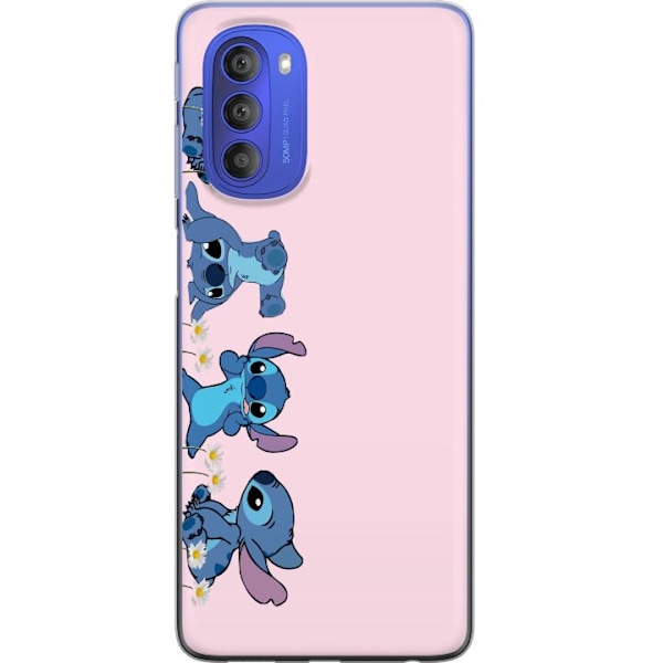 Motorola Moto G51 5G Genomskinligt Skal Stitch Skratt & Bus – Perfekt för Mobilskal eller Poster