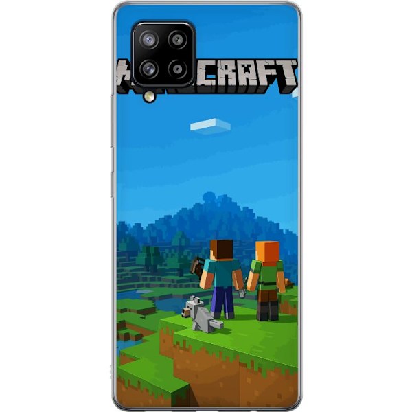 Samsung Galaxy A42 5G Genomskinligt Skal Minecraft Key Art