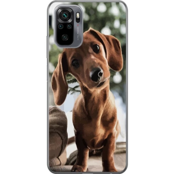 Xiaomi Redmi Note 10 Genomskinligt Skal Yngre Hund