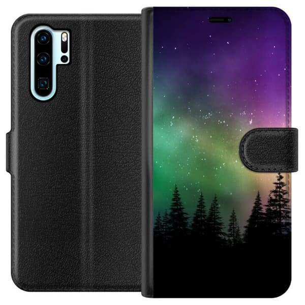 Kompatibelt Lommeboketui til Huawei P30 Pro Nordlyset