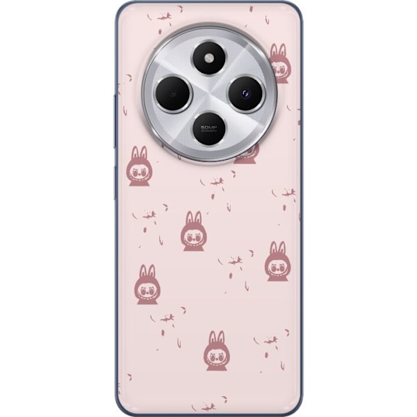 Xiaomi Redmi 14C Gennemsigtig cover Labubu Neon Pop - Neonfarv