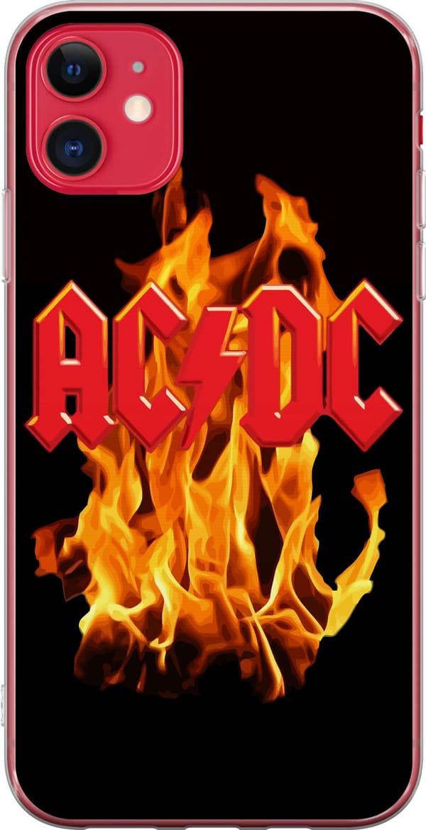 Kompatibelt Mobilskal till Apple iPhone 11 AC DC Eld Rock Band Musik