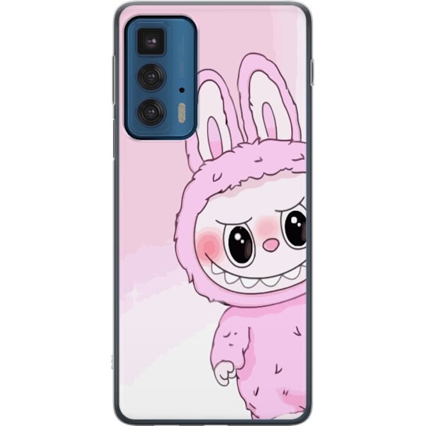 Motorola Edge 20 Pro Genomskinligt Skal Labubu Bunny Series