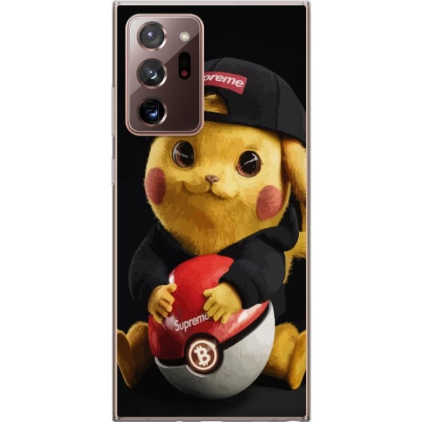 Samsung Galaxy Note20 Ultra Läpinäkyvä kuori Pikachu Suprem