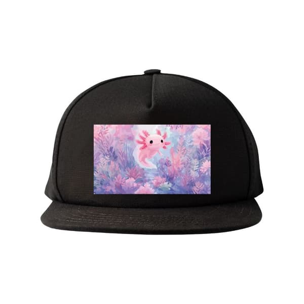 Snapback-lue svart one size