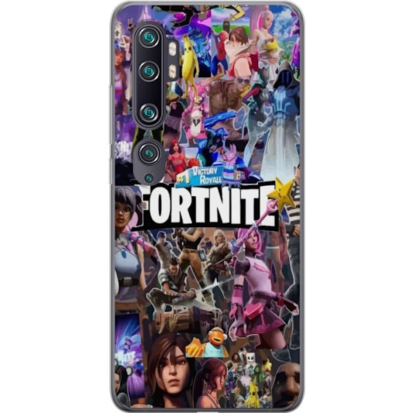 Xiaomi Mi Note 10 Läpinäkyvä kuori Fortnite