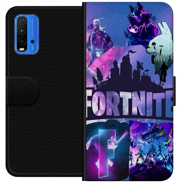 Xiaomi Redmi Note 9 4G Plånboksfodral Fortnite