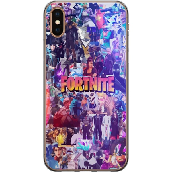 Apple iPhone X Gennemsigtig cover Fortnite