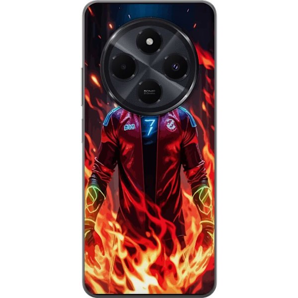 Xiaomi Redmi A4 Läpinäkyvä kuori Ronaldo Inferno - jalkapal