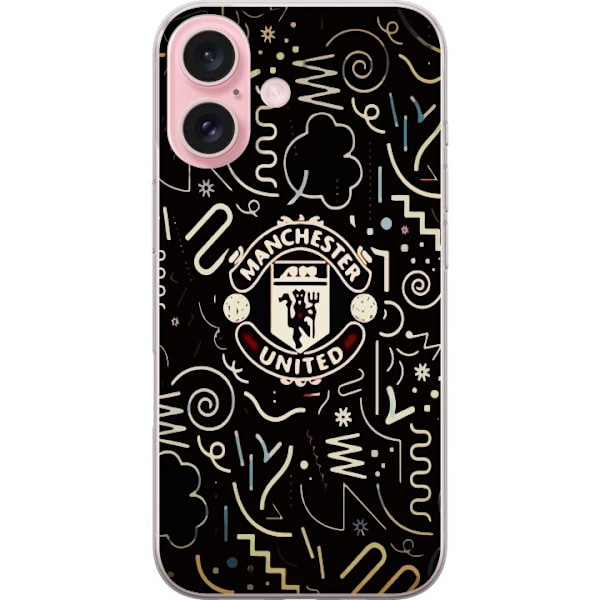 Apple iPhone 16 Läpinäkyvä kuori Manchester United