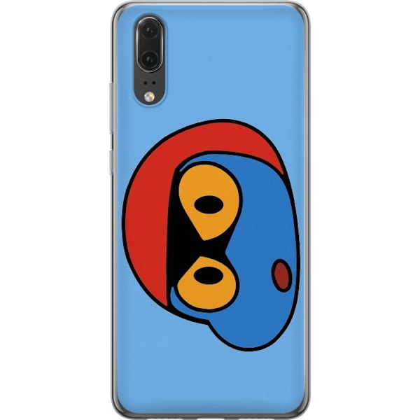 Huawei P20 Gennemsigtig cover Bold Bot Head