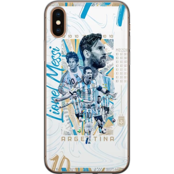 Apple iPhone XS Genomskinligt Skal Lionel Messi