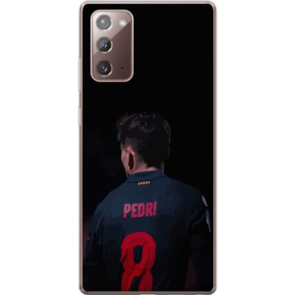 Samsung Galaxy Note20 Läpinäkyvä kuori Pedri FC Barcelona J