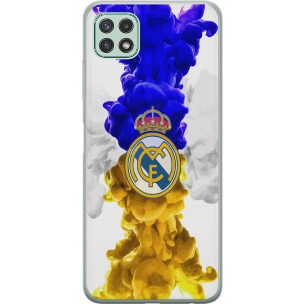 Samsung Galaxy A22 5G Genomskinligt Skal Real Madrid Färger