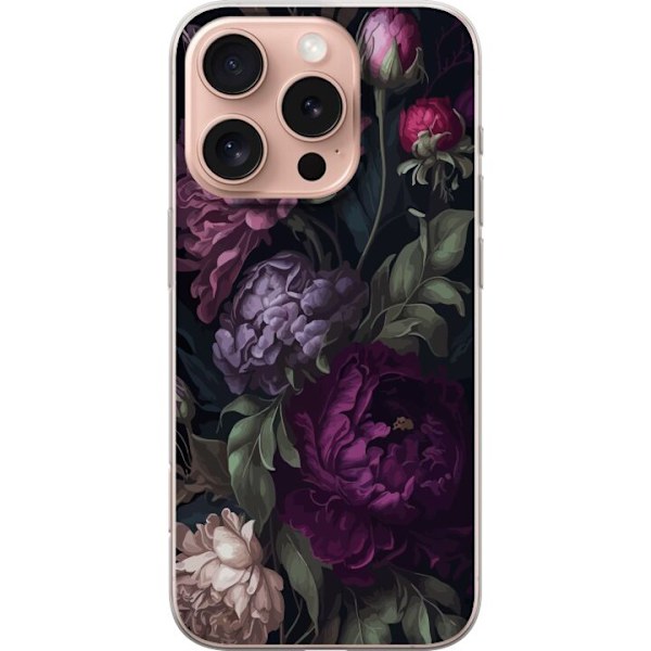 Apple iPhone 16 Pro Gjennomsiktig deksel Blomster