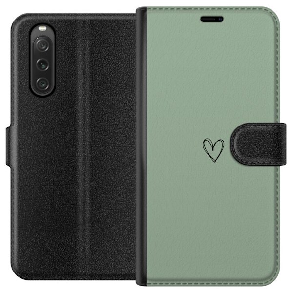 Sony Xperia 10 V Tegnebogsetui Hjerte