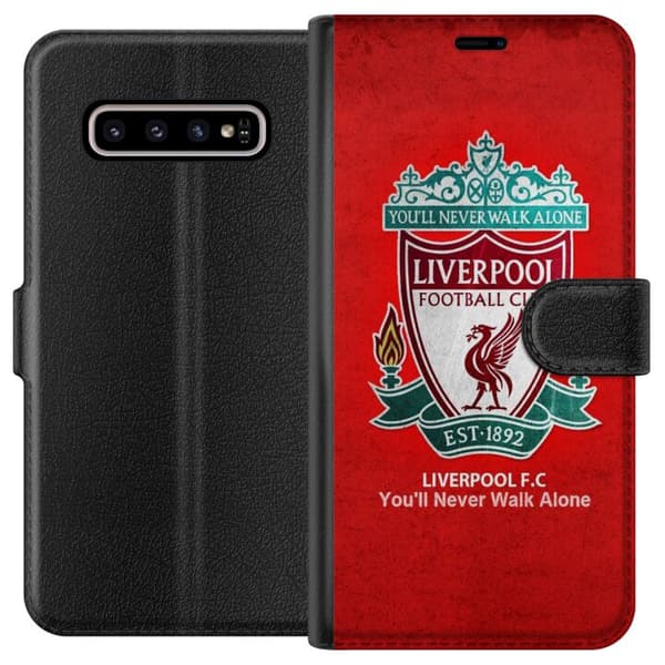 Kompatibelt Lommeboketui til Samsung Galaxy S10+ Liverpool