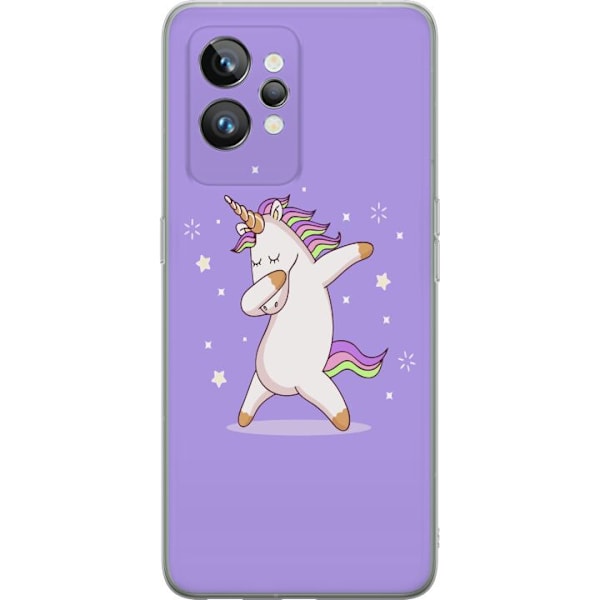 Realme GT2 Pro Genomskinligt Skal Unicorn Dab