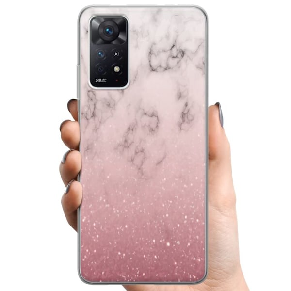 Xiaomi Redmi Note 11 Pro 5G TPU Mobildeksel Myk rosa marmor