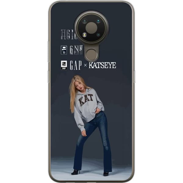 Kompatibelt Mobilskal till Nokia 3.4 KATSEYE blond modebild grå