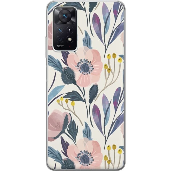 Xiaomi Redmi Note 11 Pro 5G Genomskinligt Skal Blomsterlycka