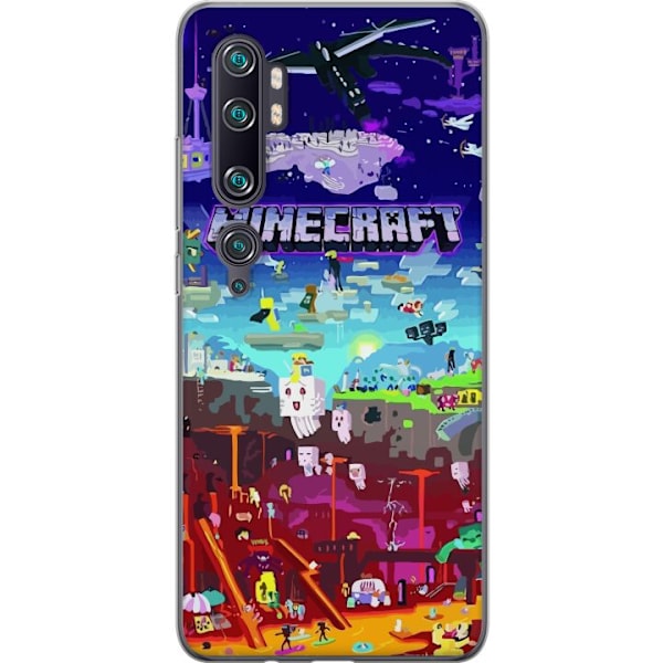 Xiaomi Mi Note 10 Pro Läpinäkyvä kuori Minecraft