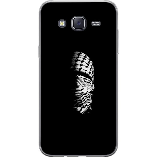 Samsung Galaxy J5 Läpinäkyvä kuori Keffiyeh-kuviointi - kla