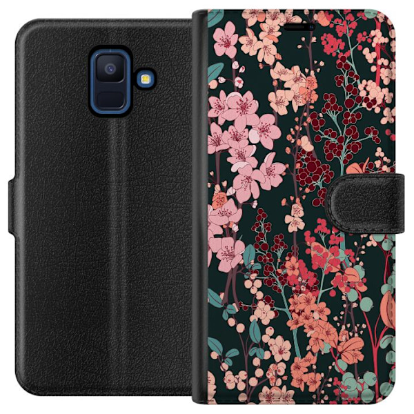 Samsung Galaxy A6 (2018) Lompakkokotelo Kasvimaan Retro