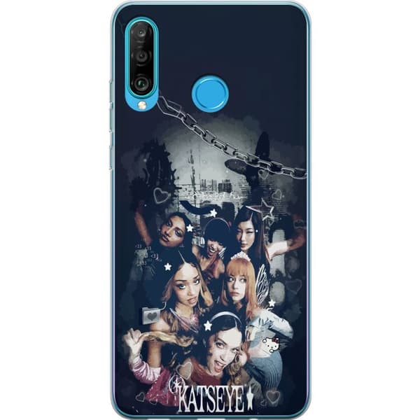 Kompatibelt Mobildeksel til Huawei P30 lite KATSEYE svart