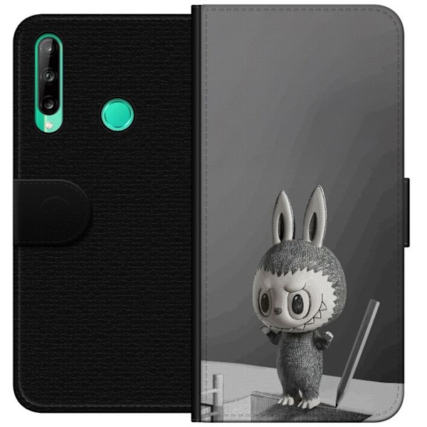 Huawei P40 lite E Lompakkokotelo Pop Mart MEGA LABUBU LABUBU Sketch 1000%