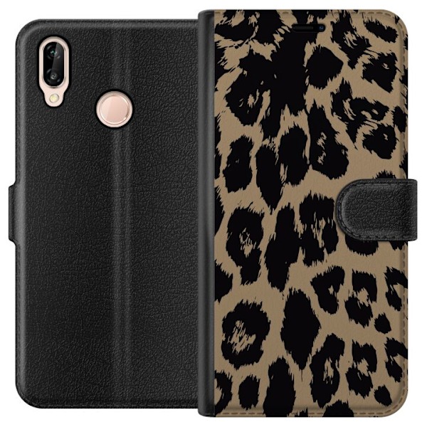 Huawei P20 lite Lompakkokotelo Leopard