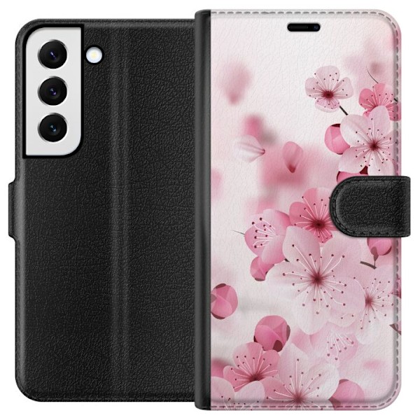 Samsung Galaxy S22 5G Lompakkokotelo Kirsikankukka