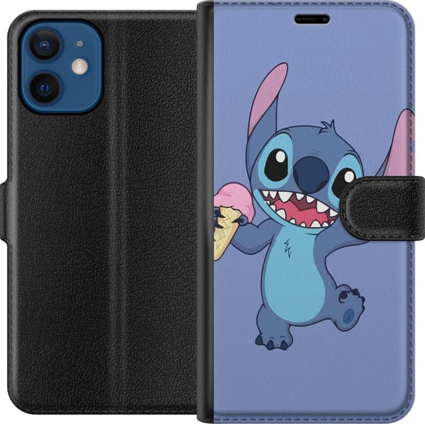 Kompatibel Tegnebogsetui til Apple iPhone 12 mini Lykkelig Stitch