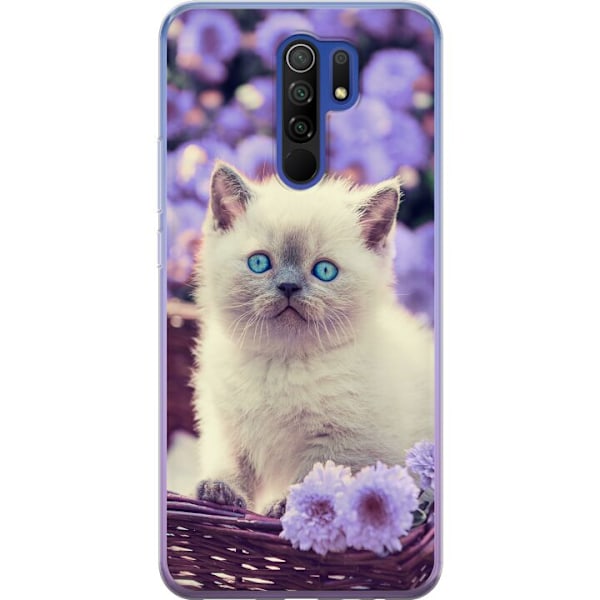 Xiaomi Redmi 9 Läpinäkyvä kuori Kissa