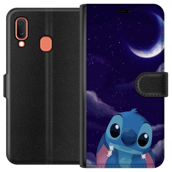 Kompatibelt Lommeboketui til Samsung Galaxy A20e Stitch