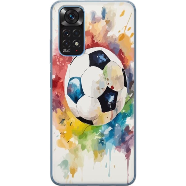 Xiaomi Redmi Note 11S Genomskinligt Skal Fotboll