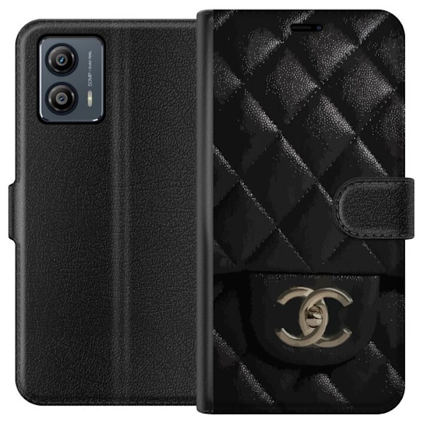 Motorola Moto G53 Lompakkokotelo Chanel Musta