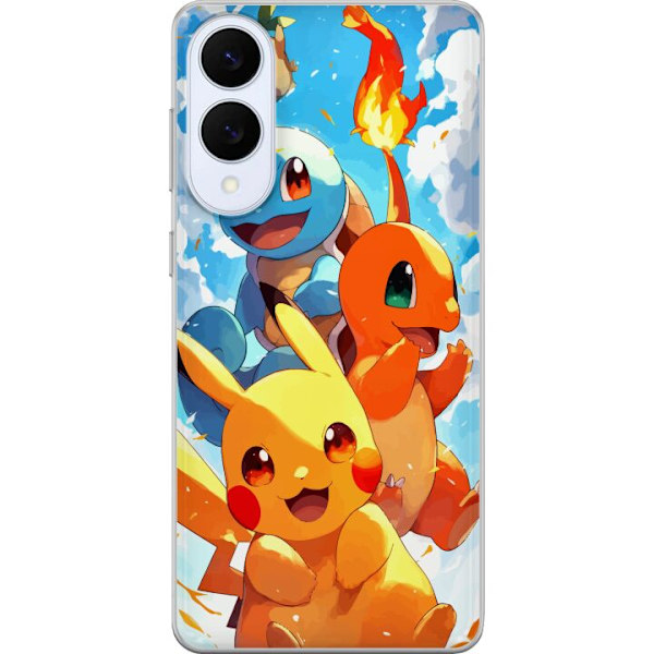 Samsung Galaxy S25 Edge Läpinäkyvä kuori Pocket Creatures -