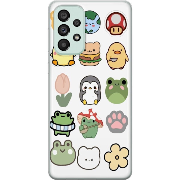 Samsung Galaxy A73 5G Gennemsigtig cover Kawaii Friends