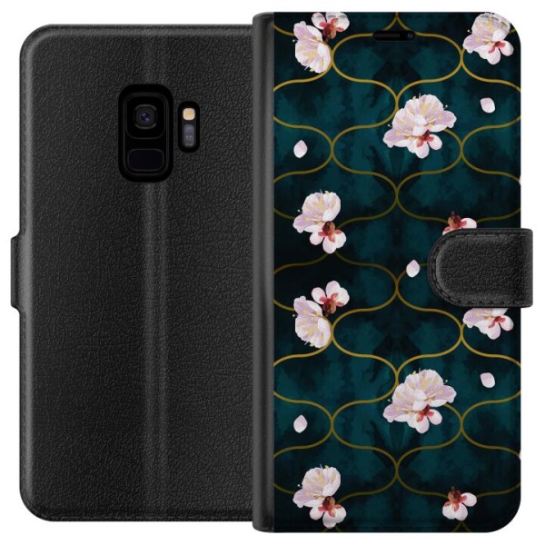 Samsung Galaxy S9 Tegnebogsetui Blomster