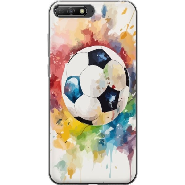 Huawei Y6 (2018) Gennemsigtig cover Fodbold