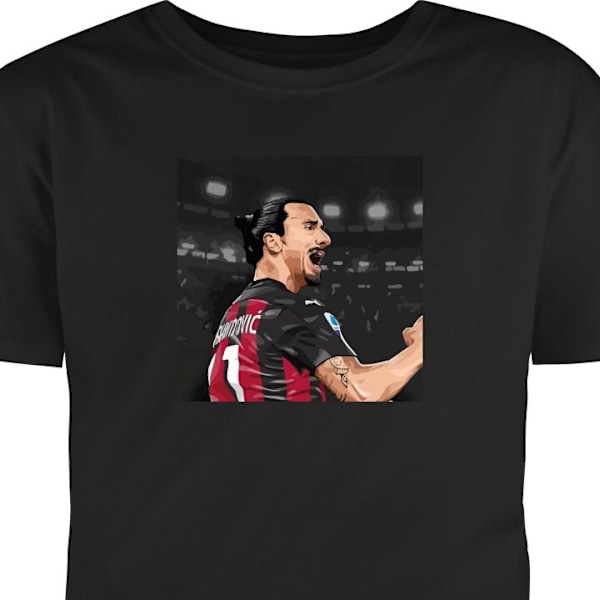 T-shirt til Voksen | Klassisk Voksen T-shirt Zlatan sort XL