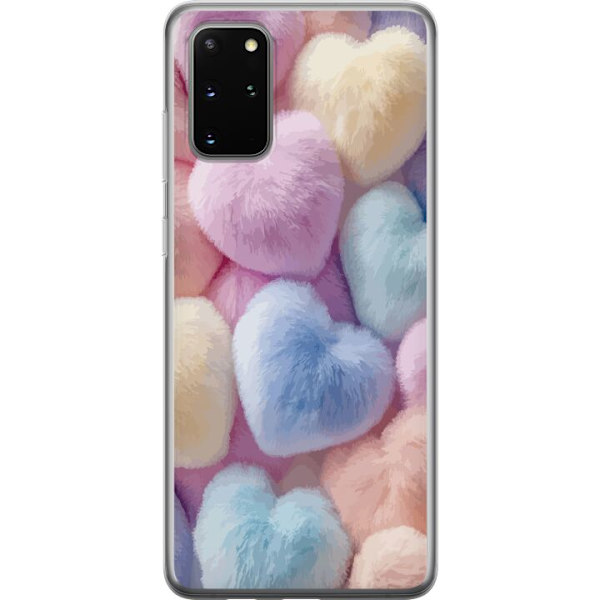 Samsung Galaxy S20+ Genomskinligt Skal Hjärtan Kärlek Grafisk Design Romantiskt Motiv Populärt Symbol Grafiskt Mönster Dekoration