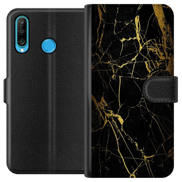 Huawei P30 lite Tegnebogsetui Marmelade