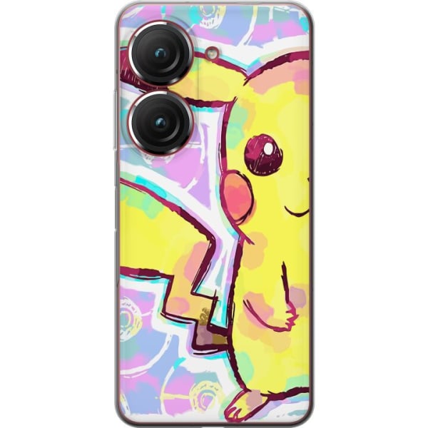 Asus Zenfone 9 Gjennomsiktig deksel Pikachu 3D