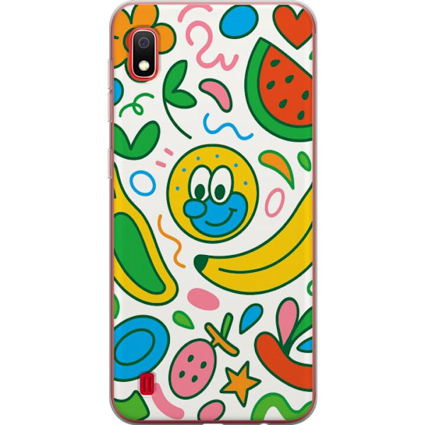 Samsung Galaxy A10 Gennemsigtig cover Sommerfugle Slør