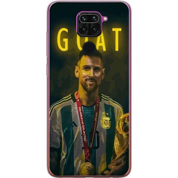 Xiaomi Redmi Note 9 Genomskinligt Skal Goat Messi