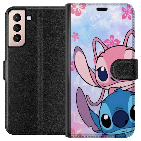 Samsung Galaxy S21 Lompakkokotelo Stitch & Angel